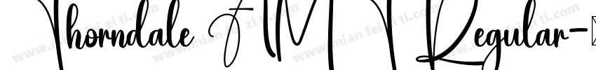 Thorndale AMT Regular字体转换